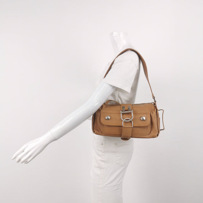 Dior Flight Medium Tan Brown Calfskin Leather Shoulder Bag