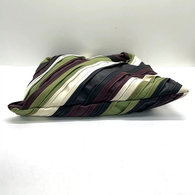 Bottega Veneta Hop Large Stripe Leather Hobo Bag 54cm