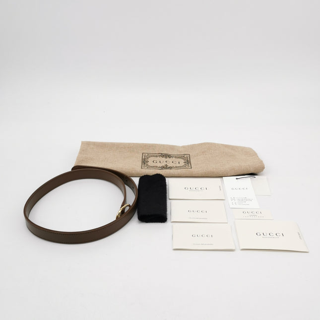 Gucci Jackie 1961 Small Brown Smooth Leather Bag