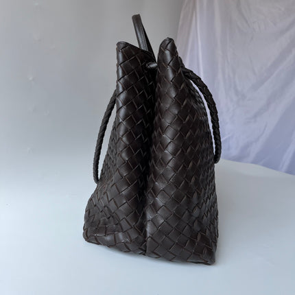 Bottega Veneta Andiamo Large Dark Chocolate Brown Handbag