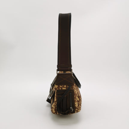 Dior Flight Medium Brown Oblique Monogram Shoulder Bag