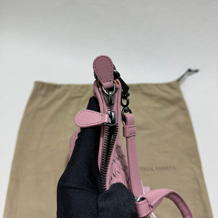 Sold Bottega Veneta Medium Convertible Tote Bag Hobo Cherry Pink Leather Two-way Carry 40cm
