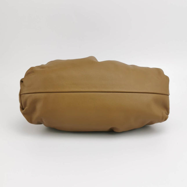 Sold Bottega Veneta Pouch Calfskin Leather Caramel Brown Large