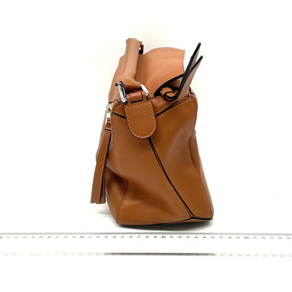 Loewe Puzzle Medium Caramel Tan Calfskin leather Bag