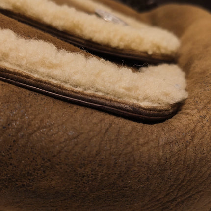 Dior Flight Medium Brown Shearling Leather Shoulder Bag