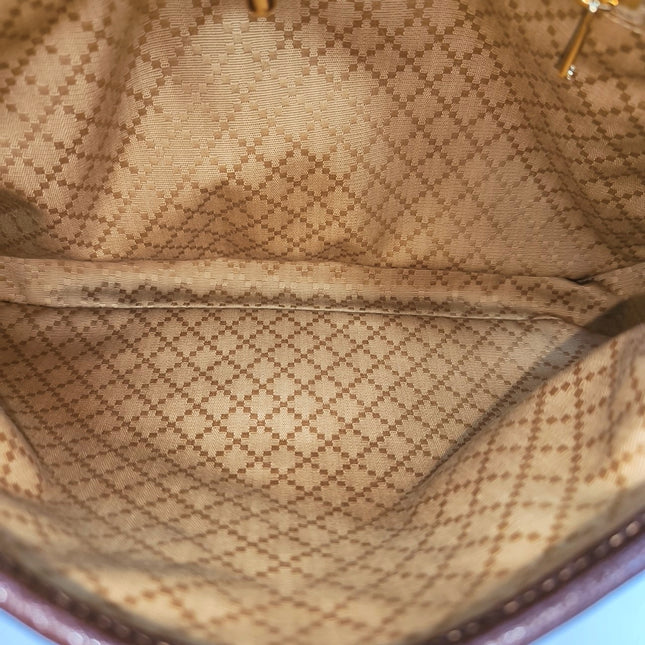 Sac porté épaule large Gucci Jackie 1961 camel avec bandoulière