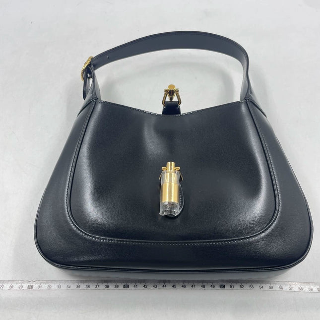 Sold Gucci Jackie 1961 Black Leather Bag with Adjustable Strap Giftable Condition