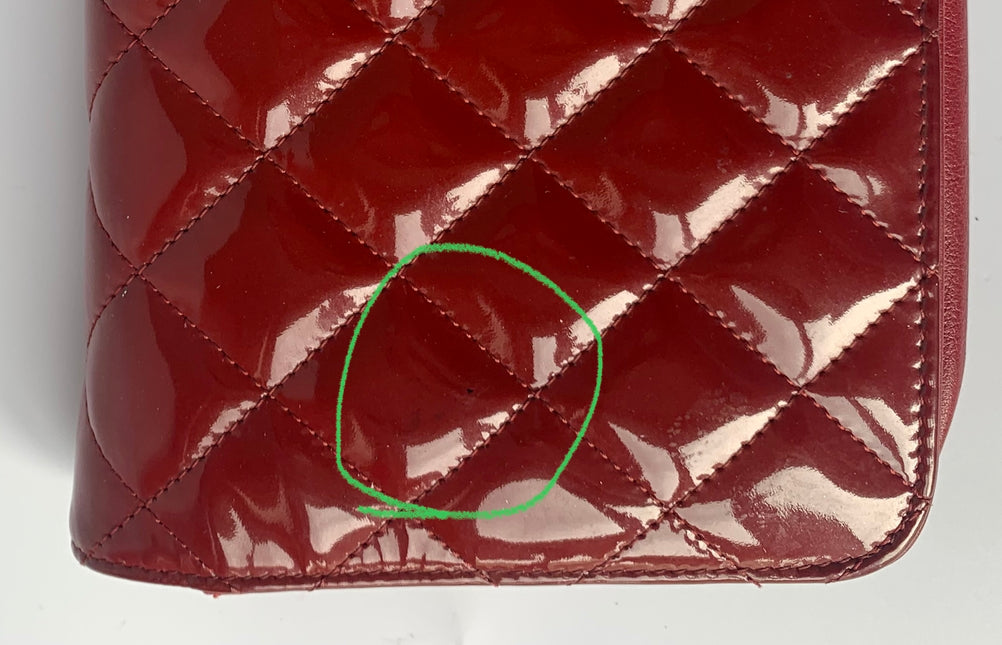 Sold Chanel Wallet On Chains WOC Timeless/ Classic Red Patent Leather
