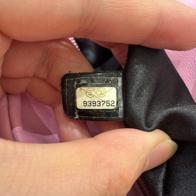 Chanel Cambon Large Pink Calfskin Leather Double Strap Handbag