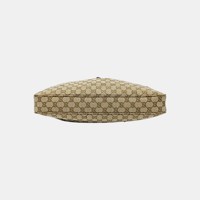 Sac porté épaule large Gucci Jackie 1961 camel avec bandoulière