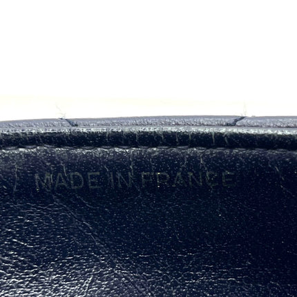 Chanel Vintage Classic Flap Mini Navy Lambskin Mega CC Logo 24k Gold HW, 1989-1991