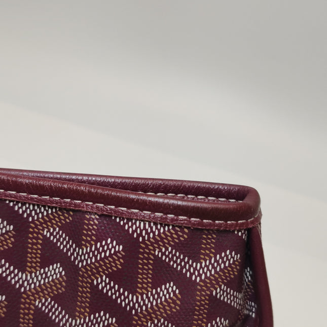 Goyard Anjou PM Medium Tote Burgundy Reversible Leather Lining