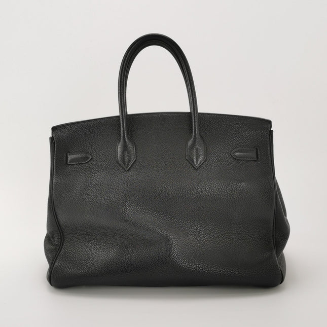 Hermes Birkin 35 Black Togo Calfskin Leather Gold Hardware 2004