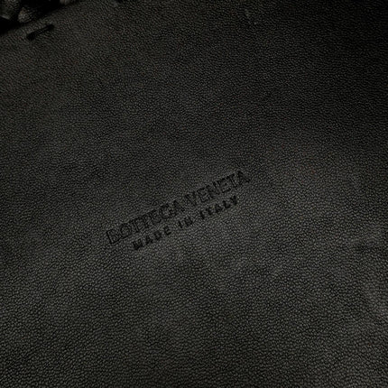Bottega Veneta Reissued Cabat Intreccio Leather Tote Bag Black 40cm