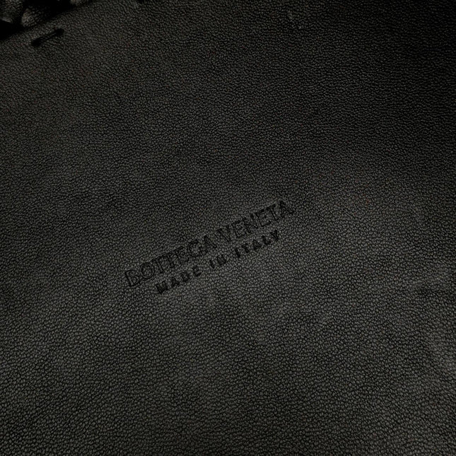 Bottega Veneta Reissued Cabat Intreccio Leather Tote Bag Black 40cm