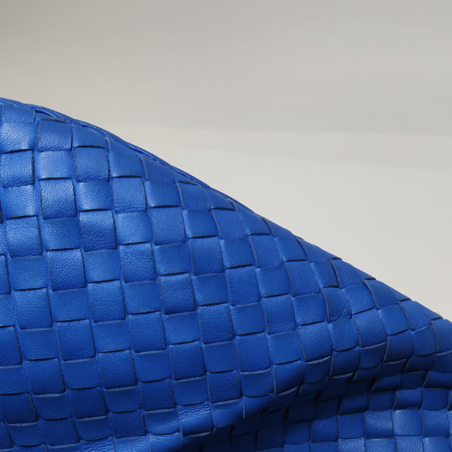 Bottega Veneta Hobo Bag Lambskin Leather Royal Blue 42cm Thick Shoulder Pad