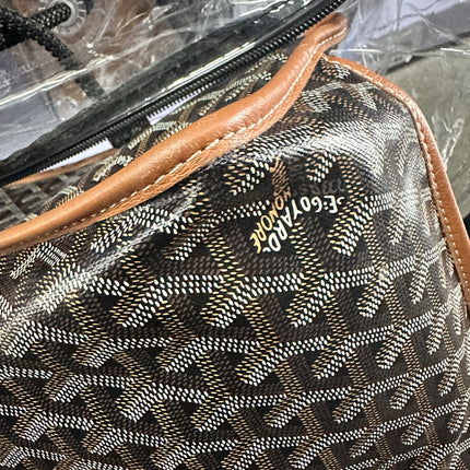 Goyard Anjou PM Medium Tote Brown Reversible Leather Lining