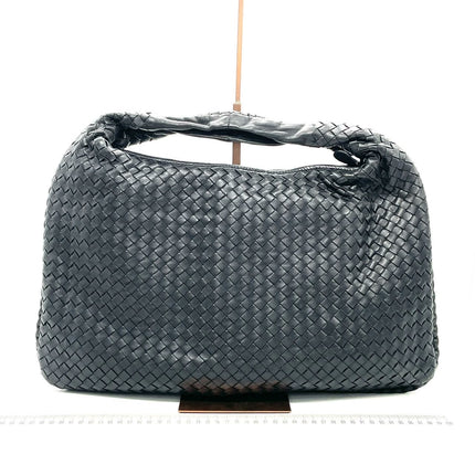 Sold Bottega Veneta Intrecciato Hobo Bag Large Black Lambskin leather