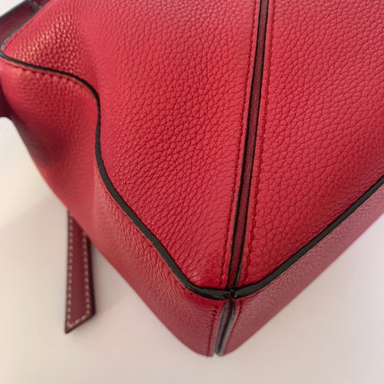 Loewe Puzzle bag small raspberry pink leather