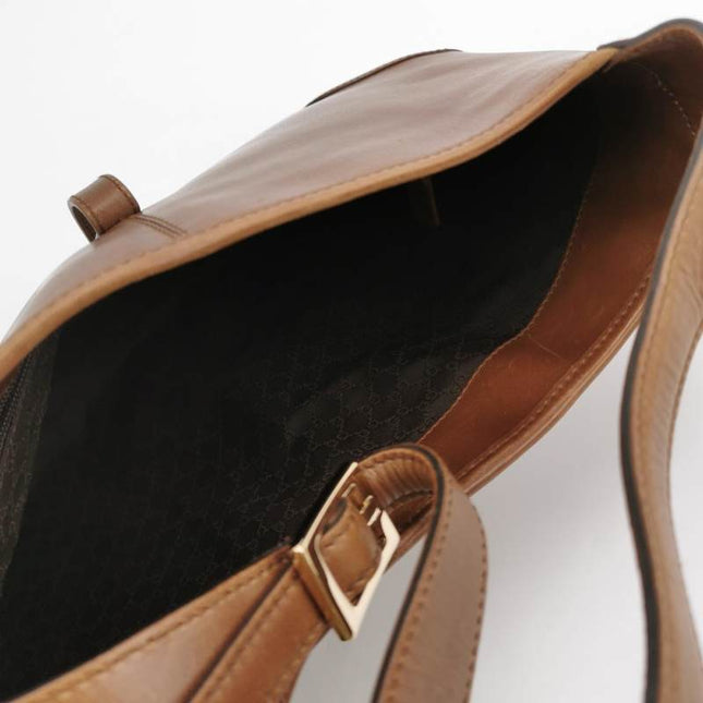 Gucci Jackie Vintage Medium Brown Leather Silver Hardware
