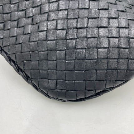 Bottega Veneta Veneta Hobo Black Leather Bag Large 48cm