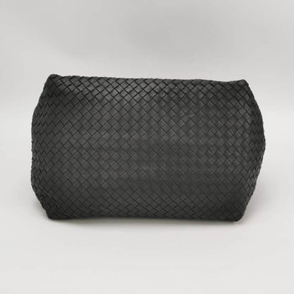 Bottega Veneta Parachute Shoulder Bag Intrecciato Black 30cm