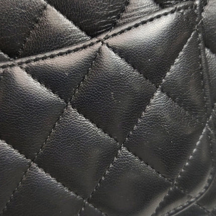 Chanel Classic Flap Mini Black Lambskin Silver Hardware