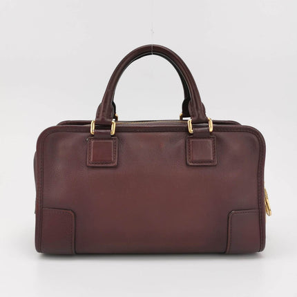 Sold Loewe Amazona 29 in Burgundy Calfskin Leather and Gold-tone Hardware