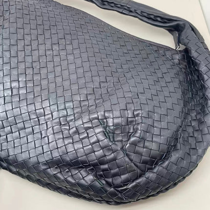 Bottega Veneta Belly Hobo Intrecciato Leather Black Large 55cm