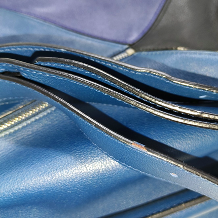 Loewe Puzzle Medium Multicolor Navy Calfskin leather bag