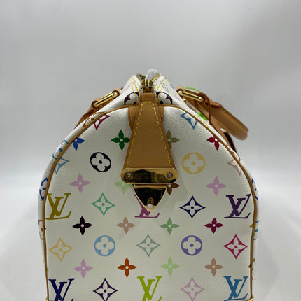 Louis Vuitton x Takashi Murakami Speedy 40 White Multicolor