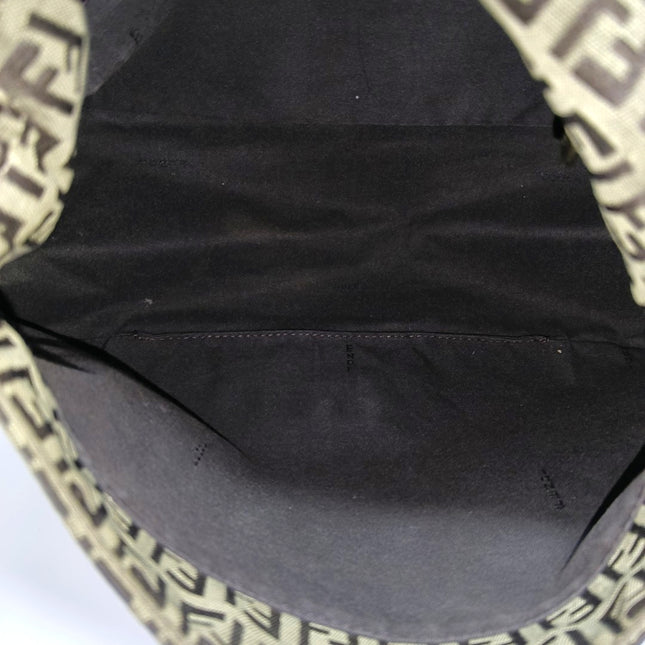 Fendi Mamma Baguette Brown Classic Zucchino Monogram Shoulder Bag