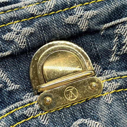 Sold LV Louis Vuitton Denim Neo Speedy Boston Bag