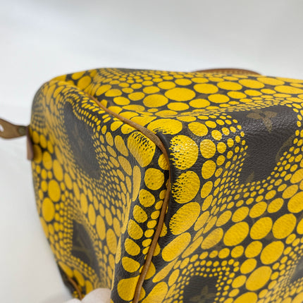 Louis Vuitton x Yayoi Kusama Limited Edition Speedy 30 Yellow Top Handle Bag