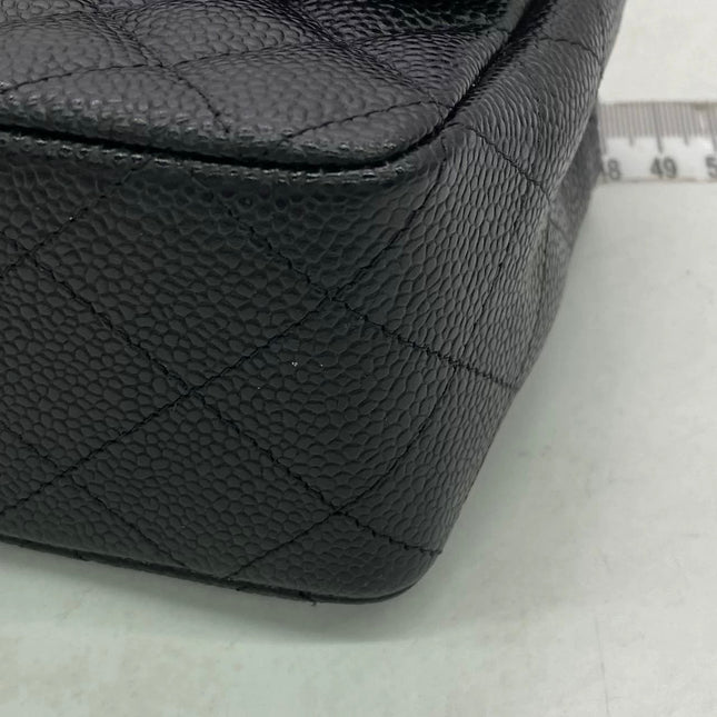 Chanel Classic Flap Mini Black Caviar Silver Hardware 2017-18