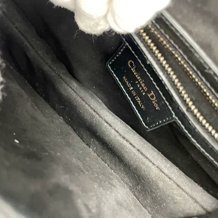 Sold Dior Saddle Medium leather Black Smooth Leather