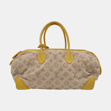 Louis Vuitton Neo Papillon Revelation GM Beige and Canvas Yellow Leather with Strap