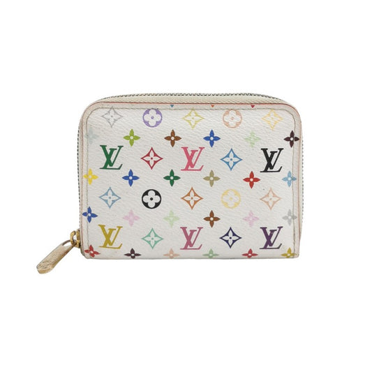 Louis Vuitton x Takashi Murakami Card Holder Zippy White Multicolor-Luxbags