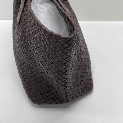 Bottega Veneta Cabat Tote Intreccio Leather Chocolate Brown 42cm