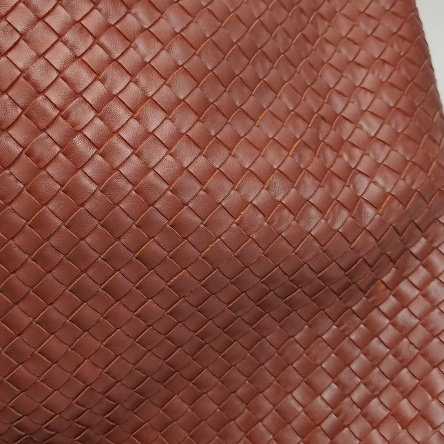 Bottega Veneta Hobo Bag Lambskin leather Brick Red 47cm