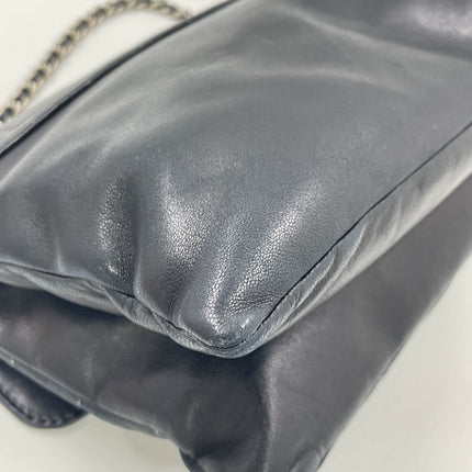 Chanel 2.55 Black Lambskin Square Stitching Shoulder Bag