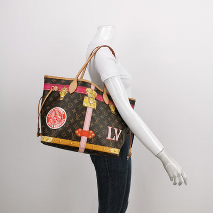 Louis Vuitton Monogram Trunks Neverfull MM Black