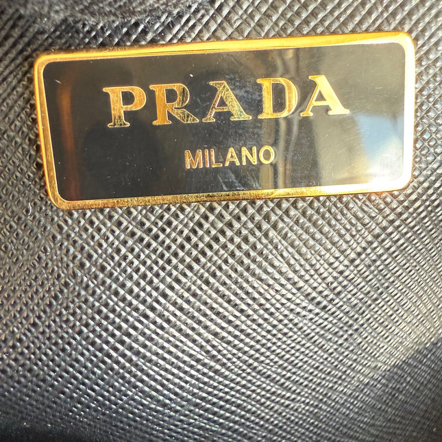 Prada Galleria Saffiano Leather Large Black with Strap