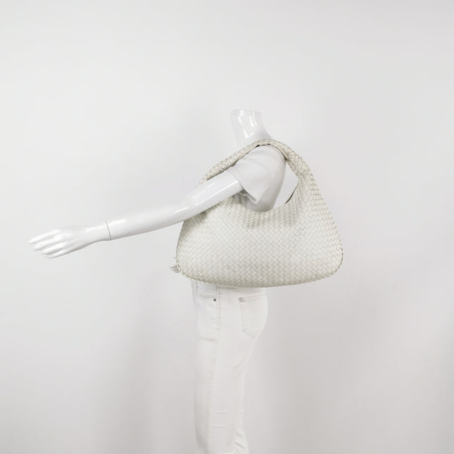 Bottega Veneta Hobo Bag Lambskin leather Milk White 48cm