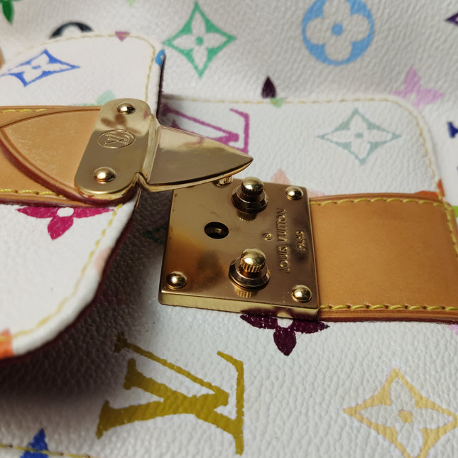 Louis Vuitton x Takashi Murakami Speedy 30 Lock White Multicolor