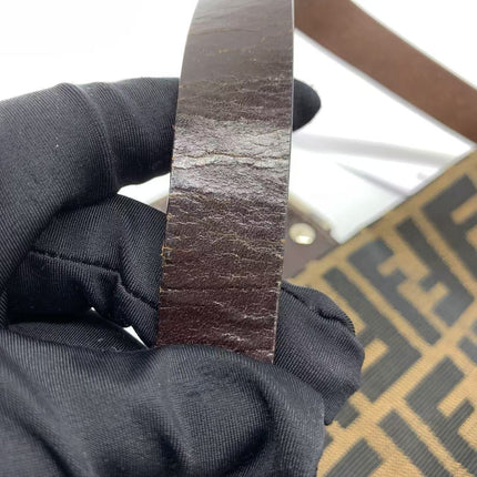 Fendi Baguette Zucca Monogram with Straw Floral Embroidery