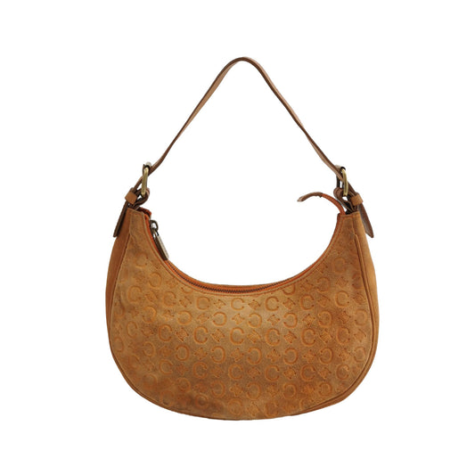 Celine Ava Hobo Pumpkin Camel Suede Leather Shoulder Bag-Luxbags