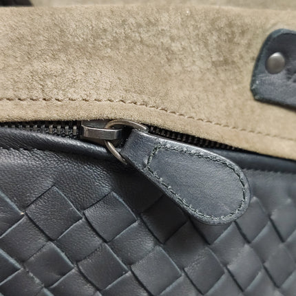Bottega Veneta Cesta Shopper Tote Intrecciato Black Leather Large 50cm