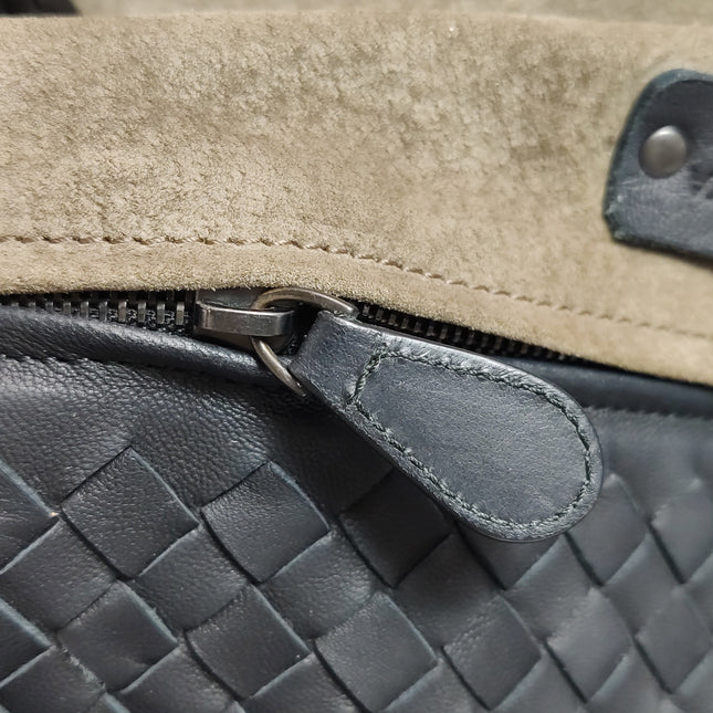 Bottega Veneta Cesta Shopper Tote Intrecciato Black Leather Large 50cm