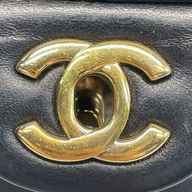 Chanel Classic Flap Mini 2016 Black Lambskin Leather Gold Hardware